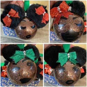 Hand Crafted Customized Black Girl Magic Christmas Tree Ornaments